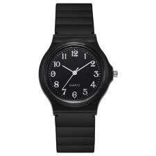 Men's watch, d-3.6 cm, black dial