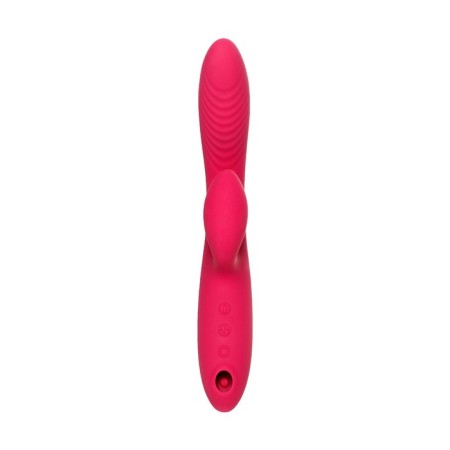 Vibrator with vacuum-wave stimulation Jos Enila, silicone, pink color, 23 cm-8