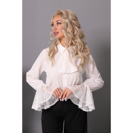 Female blouse, size 46, white color-12
