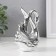 Souvenir Ceramics "Swan. Subordance" silver 6x10x14.5 cm