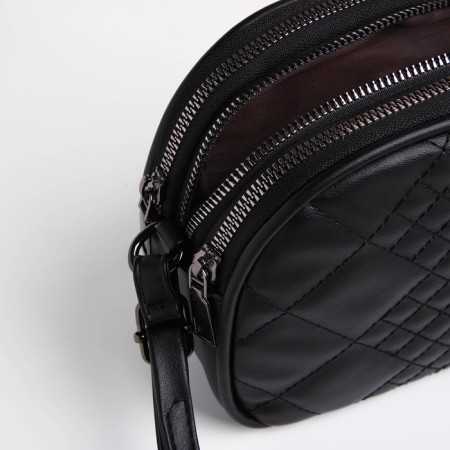 Bag Women's Cross-Bodi with a zipper, black color-5