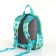 Baby backpack on lightning, external pocket, green color