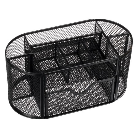 Chancellery trifle stand 9 departments, mesh metal, black-2