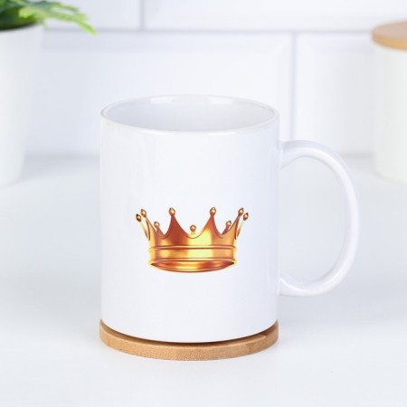 Sublimation mug "King is just a king", with application-2