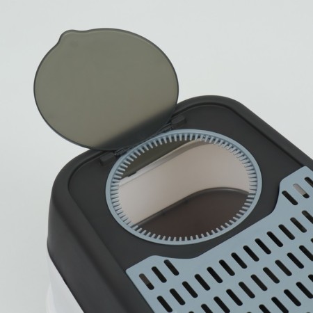 Closed toilet 51 x 34 x 37 cm, gray+scoop (with UV lamp)-11