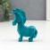 Souvenir Polystone 3D "Horse-Humpbacked" Blue 12x3.5x9.5 cm