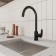 MILARDO RORA RORBLFJM05 kitchen mixer, pour 203 mm, filtered water valve, black matte