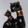 Souvenir Ceramics "Egyptian cat with a kitten, black" 23x8x5.5 cm