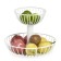 Fruit vase 2-tier white, 29 × 23.5 cm, metal