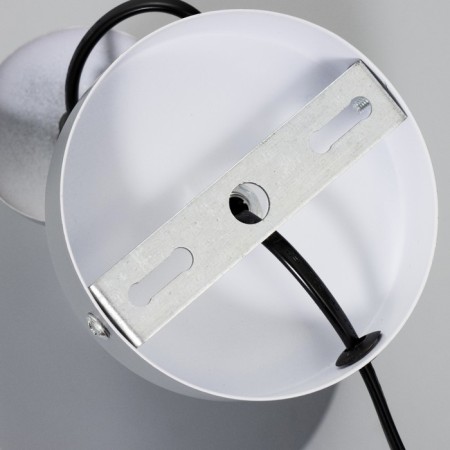 Sconces with a switch on the wire "Claudia" E27 40W gray 28x15x20cm-9