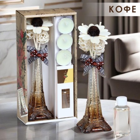 Set of gift "Paris" (diffuser and candles) coffee, "wealth of aroma"