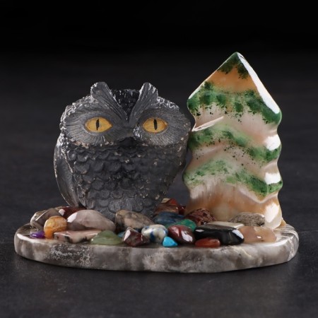 Souvenir "Owl", Selenite