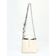 Bag Female Tout with zipper, milk color