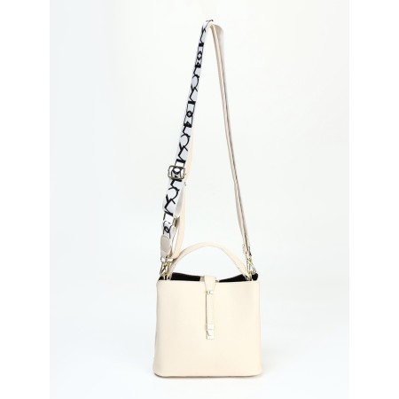 Bag Female Tout with zipper, milk color