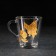 Glass mug "Butterfly 3D", 250 ml
