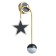 Sconces 2485/2 LED 8W 4000k black and gold 24x46 cm