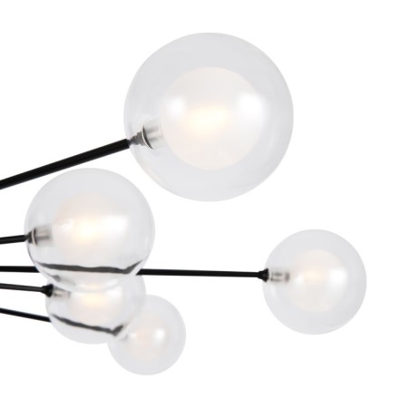 Freya FR5242CL-16B1 Celebrity ceiling lamp, 865x865x113 mm, G4, 16x3W, black color-9