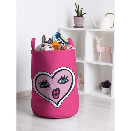 Basket for toys "Heart, size 35x50 cm