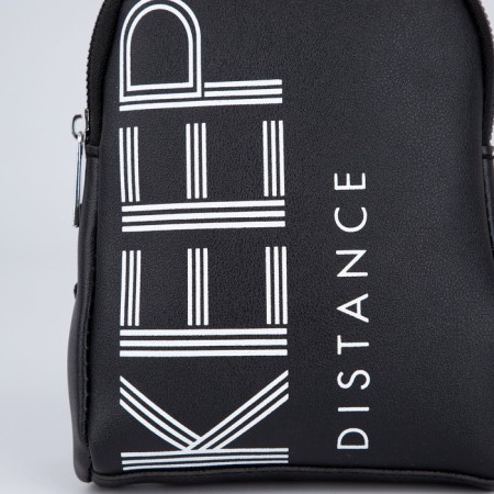 Youth bag over the shoulder Keep Distance, black color-7