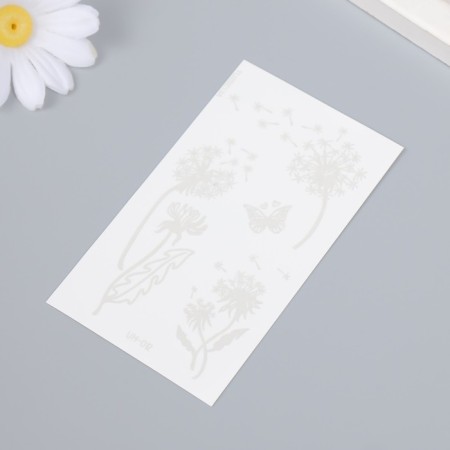 Black water -resistant "dandelion in the wind" 10.5x6 cm-1
