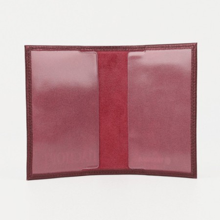 TEXTURA passport cover, burgundy color-2