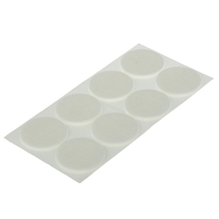 Furniture tundra, D = 40 mm, round, white, 8 pcs.