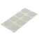 Furniture tundra, D = 40 mm, round, white, 8 pcs.