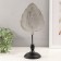 Souvenir Polystone "Mirror Leaf" silver 15.5x11x35 cm