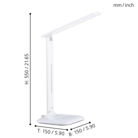 CAUPO table lamp, 1x2.9W LED, 3500-4500K, 280LM, white color-1