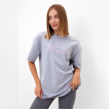 Women's T-shirt Minaku Oversize Fit: Sporty & Sty! Light gray color, river 42
