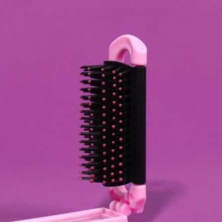 The comb is massage, folding, with a mirror, 4 × 10/20 cm, color mix-7