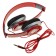 Headphones Luazon RX-11, overhead, folding, red
