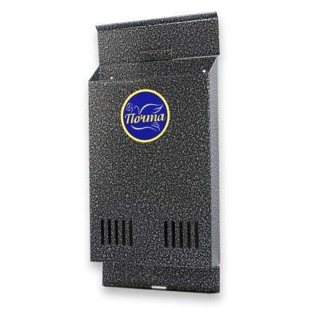 Mail box without a lock (with a loop), vertical, silver-8