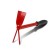 Combined moth, length 31 cm, 2 teeth, rubber handle