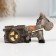 Figure "Donkey with a wagon" 4x2x2.5cm
