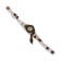 Women's watch "Elios", discrete move, strap 19.5 cm, d-2.5 cm, white