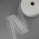 Curtain tape fixed assembly, organza, 6 cm, 50 ± 1 m, transparent/white color