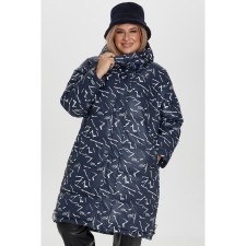 Female coat, size 58, dark blue color