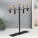 Summary Metal for 5 Celtic candles "D = 3.5 cm black with gold 36x29 cm