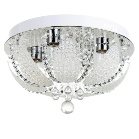 Svetogor chandelier "Zvezda" 4x60W E27 LED lighting chrome 40x40cm-1