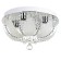 Svetogor chandelier "Zvezda" 4x60W E27 LED lighting chrome 40x40cm