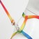 A set for cats "Rainbow", width 1 cm, Osh 16.5-27, OG 21-35 cm, leash 120 cm