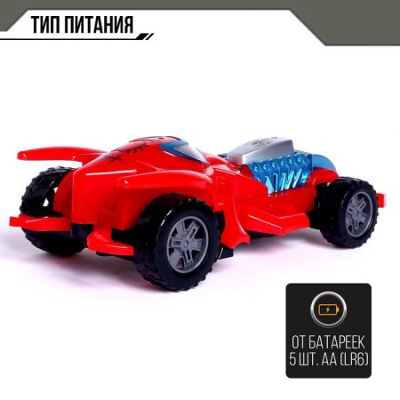 The radio-controlled machine spider-Car works from batteries, mix-3