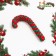 Cable toy "New Year's lollipop", up to 15 cm, up to 60 g, green/red