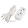 Extension cordBuy, 2 outlets, 3 m, 10 A, 2200 W, PVS 2x1 mm2, without salary, white
