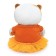 Soft toy "Lee Baby", in a dress with orange, 20 cm