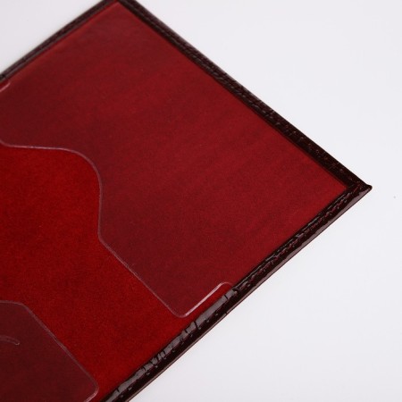 Cover for passport, burgundy color-5