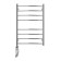 Domoterm electric heated towel rail "Calipso" P8, 500x800 mm, left, chrome