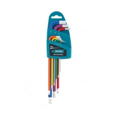 A set of keys to IMBUS HEX GROSS 16400, 1.5–10 mm, S2, 9 pcs. magnet, extra-day. With a ball