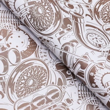 Package paper, glossy "style", bilateral, 50 x 70 cm-3
